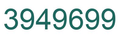 Número 3949699 imagen verde