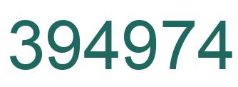 Número 394974 imagen verde