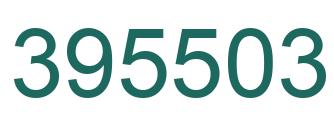 Number 395503 green image