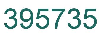 Number 395735 green image
