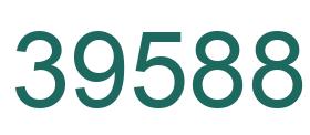 Number 39588 green image