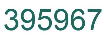 Número 395967 imagen verde