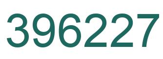Number 396227 green image