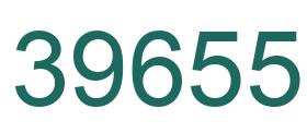 Number 39655 green image