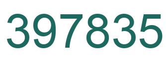 Number 397835 green image