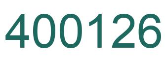 Número 400126 imagen verde