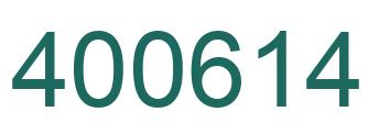 Número 400614 imagen verde