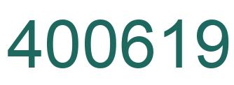 Number 400619 green image