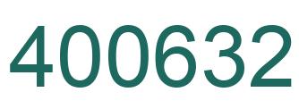 Number 400632 green image