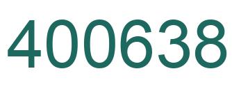 Number 400638 green image