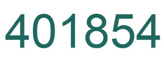 Número 401854 imagen verde