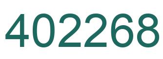 Number 402268 green image