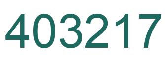 Número 403217 imagen verde