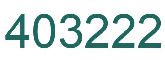 Number 403222 green image