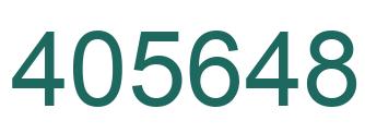 Número 405648 imagen verde
