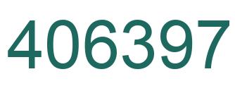 Number 406397 green image