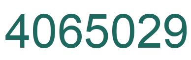 Number 4065029 green image