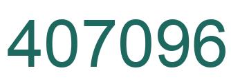 Number 407096 green image