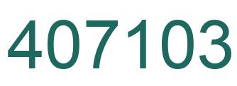 Number 407103 green image
