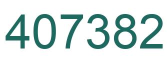 Number 407382 green image