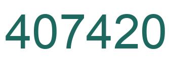 Número 407420 imagen verde