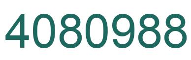 Number 4080988 green image
