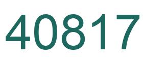 Número 40817 imagen verde
