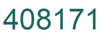 Number 408171 green image