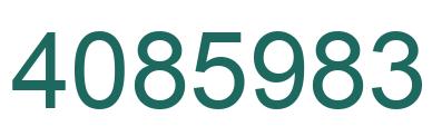 Número 4085983 imagen verde
