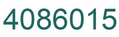 Número 4086015 imagen verde