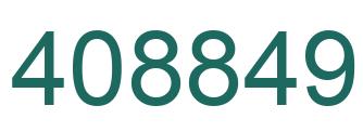 Number 408849 green image