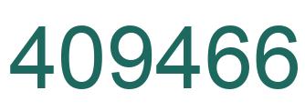 Number 409466 green image