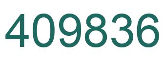 Number 409836 green image