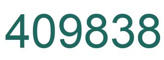 Number 409838 green image