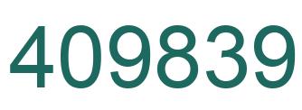 Number 409839 green image