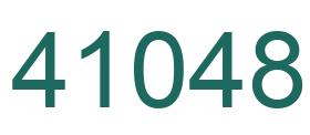 Número 41048 imagen verde