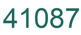 Número 41087 imagen verde
