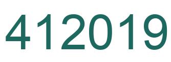 Número 412019 imagen verde