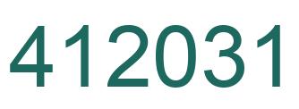 Número 412031 imagen verde
