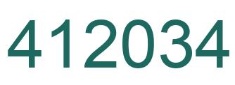 Número 412034 imagen verde
