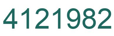 Número 4121982 imagen verde