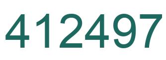 Número 412497 imagen verde
