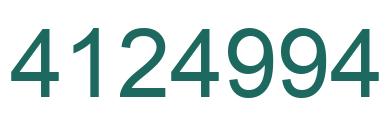 Número 4124994 imagen verde