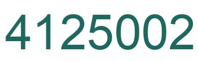 Número 4125002 imagen verde