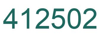 Número 412502 imagen verde