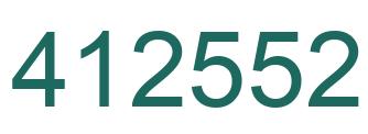 Número 412552 imagen verde