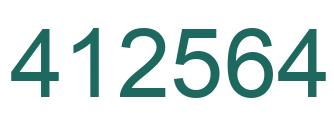 Número 412564 imagen verde