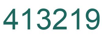 Número 413219 imagen verde