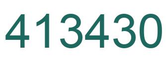 Número 413430 imagen verde