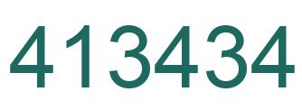 Número 413434 imagen verde